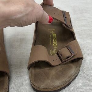 Birkenstock Men's Tan Leather Sandals
New with some little stains